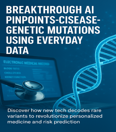 Breakthrough AI Pinpoints Disease-Causing Genetic Mutations Using Everyday Data.